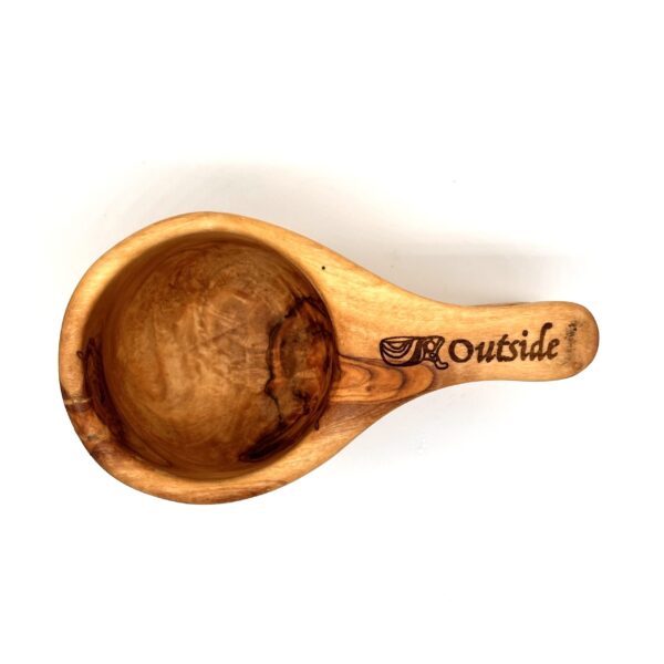 Olivewood Kuksa Cup with Double Hole Handle - Image 5