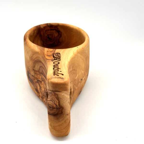 Olivewood Kuksa Cup with Double Hole Handle - Image 7