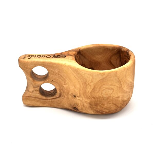 Olivewood Kuksa Cup with Double Hole Handle - Image 2