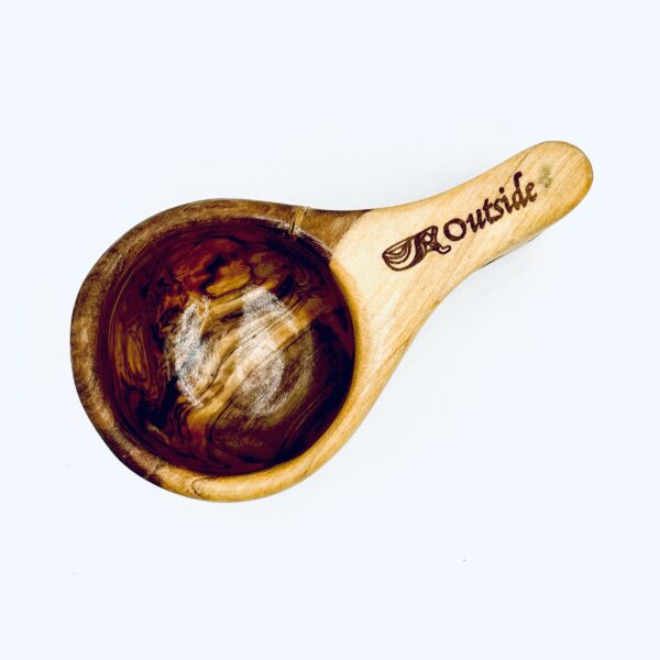 Olivewood Kuksa Cup with Single hole handle - Image 3