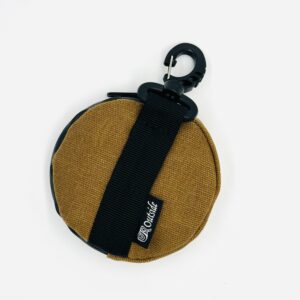 Wax Canvas Round Coin Pouch