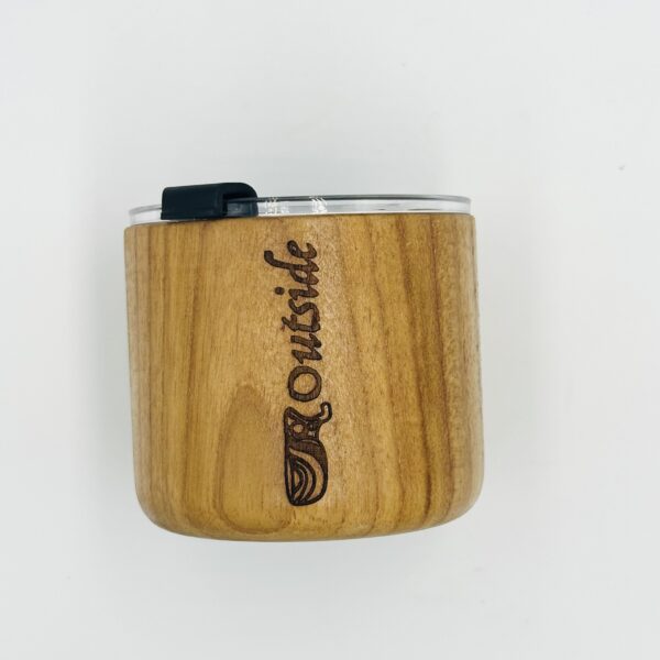 Teakwood Cup with Lid - Image 2