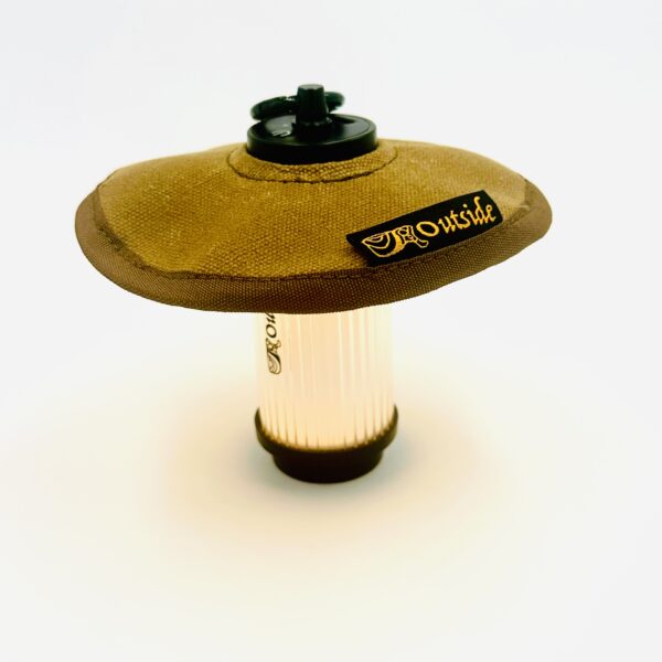 Mini Lamp with Wax Canvas Shade and Pouch - Image 3