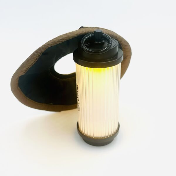 Mini Lamp with Wax Canvas Shade and Pouch - Image 2