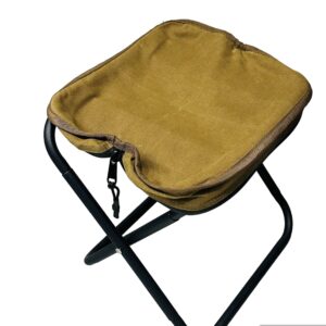 Wax Canvas Aluminum Foldable Outdoor Stool