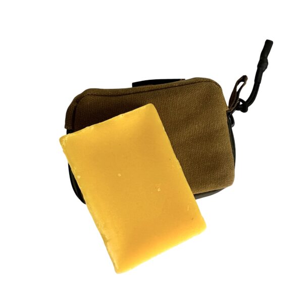 Fabric Wax Bar in Wax Canvas Zipper Pouch - Image 3